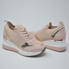Спортни обувки на платформа розови