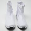 Летни ботушки тип чорап бели