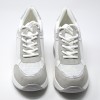 Спортни обувки на платформа 0132 бели