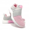 Дамски маратонки тип чорап сиво-розови
